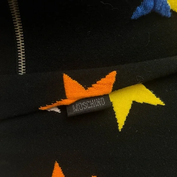 Vintage Moschino Embroidered Star Zip-Up Jacket - Picture 3 of 5